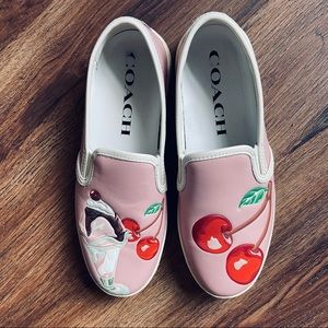 Coach Leather Sundae Glit Shoes Size 7.5